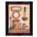 Supfirm "Heart of the Home" By Mary June, Printed Wall Art, Ready To Hang Framed Poster, Black Frame - Supfirm