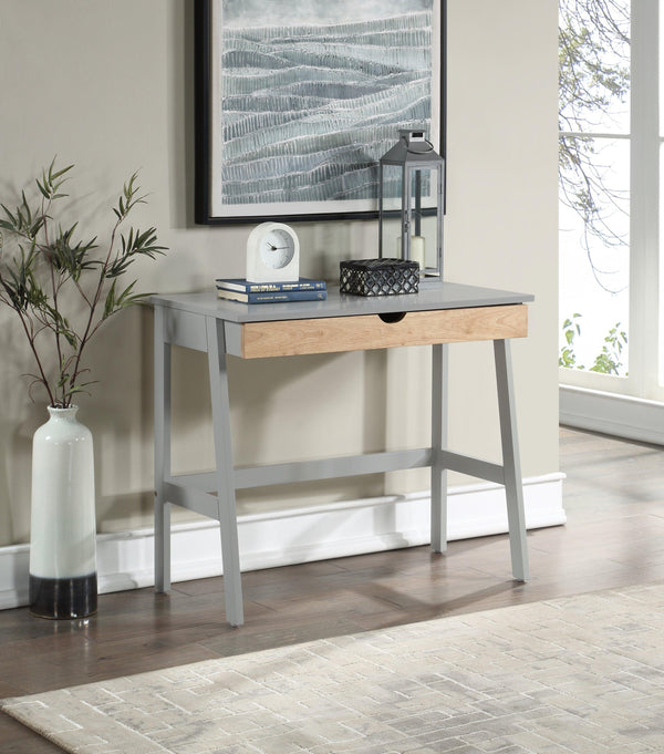 Hilton Desk In Gray/Natural - Supfirm