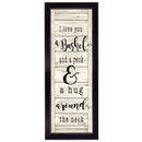 Supfirm "Hug Around the Neck" By Cindy Jacobs, Printed Wall Art, Ready To Hang Framed Poster, Black Frame - Supfirm