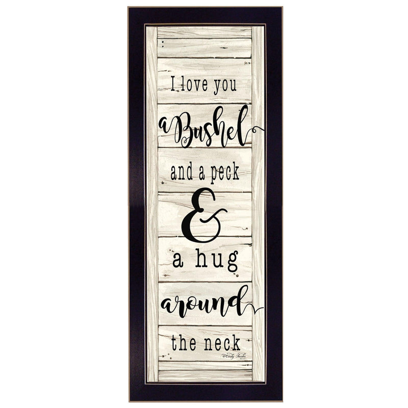 Supfirm "Hug Around the Neck" By Cindy Jacobs, Printed Wall Art, Ready To Hang Framed Poster, Black Frame - Supfirm