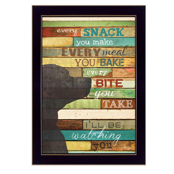 Supfirm "I'll Be Watching You" By Marla Rae, Printed Wall Art, Ready To Hang Framed Poster, Black Frame - Supfirm