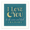 Supfirm "I Love You" By Mollie B., Printed Wall Art, Ready To Hang Framed Poster, White Frame - Supfirm