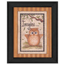 Supfirm "Imagine" By Mary June, Printed Wall Art, Ready To Hang Framed Poster, Black Frame - Supfirm