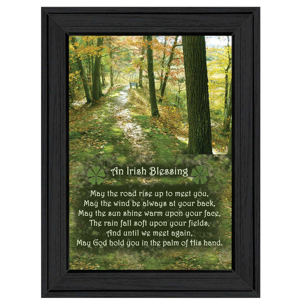 Supfirm "Irish Blessing" By Trendy Decor4U, Printed Wall Art, Ready To Hang Framed Poster, Black Frame - Supfirm