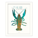 Supfirm "It's All Good at the Beach" By Marla Rae, Printed Wall Art, Ready To Hang Framed Poster, White Frame - Supfirm