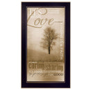 Supfirm "Its About Love" By Marla Rae, Printed Wall Art, Ready To Hang Framed Poster, Black Frame - Supfirm