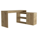 L-Shaped Desk Desti, Office, Light Oak - Supfirm