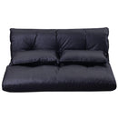 Supfirm Lazy Sofa Adjustable Folding Futon Sofa Video Gaming Sofa with Two Pillows - Supfirm