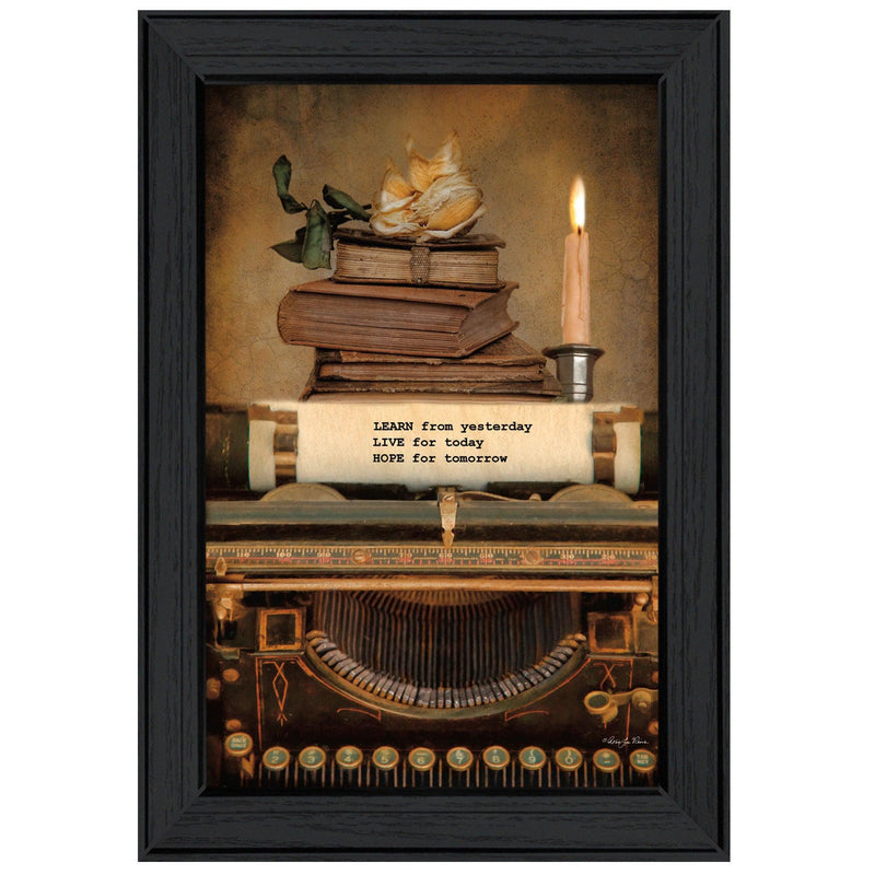 Supfirm "Learn from Yesterday" By Robin-Lee Vieira, Printed Wall Art, Ready To Hang Framed Poster, Black Frame - Supfirm