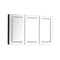 Supfirm LED Mirror Medicine Cabinet with Lights, Dimmer, Defogger, Clock, Temp Display - Supfirm