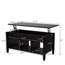 Supfirm Lift Top Coffee Table-Black - Supfirm