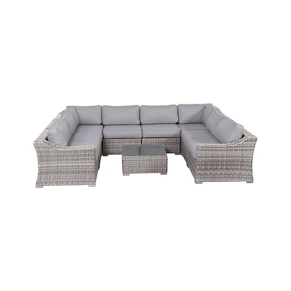 Living Source International Wicker Fully Assembled 6 - Person Seating Group with Cushions New - Supfirm