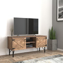 Loft Wood 2 Cupboards Vintage TV Stand - Supfirm