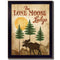 Supfirm "Lone Moose" By Mollie B., Printed Wall Art, Ready To Hang Framed Poster, Black Frame - Supfirm