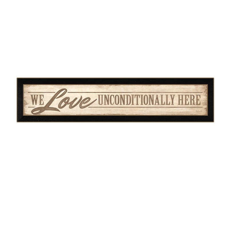 Supfirm "Love Unconditionally" By Lauren Rader, Printed Wall Art, Ready To Hang Framed Poster, Black Frame - Supfirm