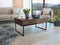 Luxor Lift Top Coffee Table With Drawer -Dark Walnut - Supfirm