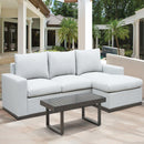 Luxurious Outdoor Chofa/Sofa Chaise - Generously Scaled, Stain and Fade-Resistant Solution-Dyed Acrylic Cover - Supfirm