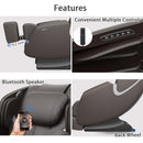 Supfirm Massage Chair Recliner with Zero Gravity Airbag Massage Bluetooth Speaker Foot Roller Black - Supfirm