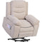 Supfirm Massage Recliner,Power Lift Chair for Elderly with Adjustable Massage and Heating Function,Recliner Chair with Infinite Position and Side Pocket for Living Room ,Beige - Supfirm