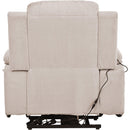 Supfirm Massage Recliner,Power Lift Chair for Elderly with Adjustable Massage and Heating Function,Recliner Chair with Infinite Position and Side Pocket for Living Room ,Beige - Supfirm