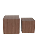 Supfirm MDF Nesting table/side table/coffee table/end table for living room,office,bedroom Walnut，set of 2 - Supfirm