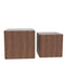 Supfirm MDF Nesting table/side table/coffee table/end table for living room,office,bedroom Walnut，set of 2 - Supfirm