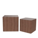 Supfirm MDF Nesting table/side table/coffee table/end table for living room,office,bedroom Walnut，set of 2 - Supfirm