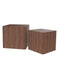 Supfirm MDF Nesting table/side table/coffee table/end table for living room,office,bedroom Walnut，set of 2 - Supfirm