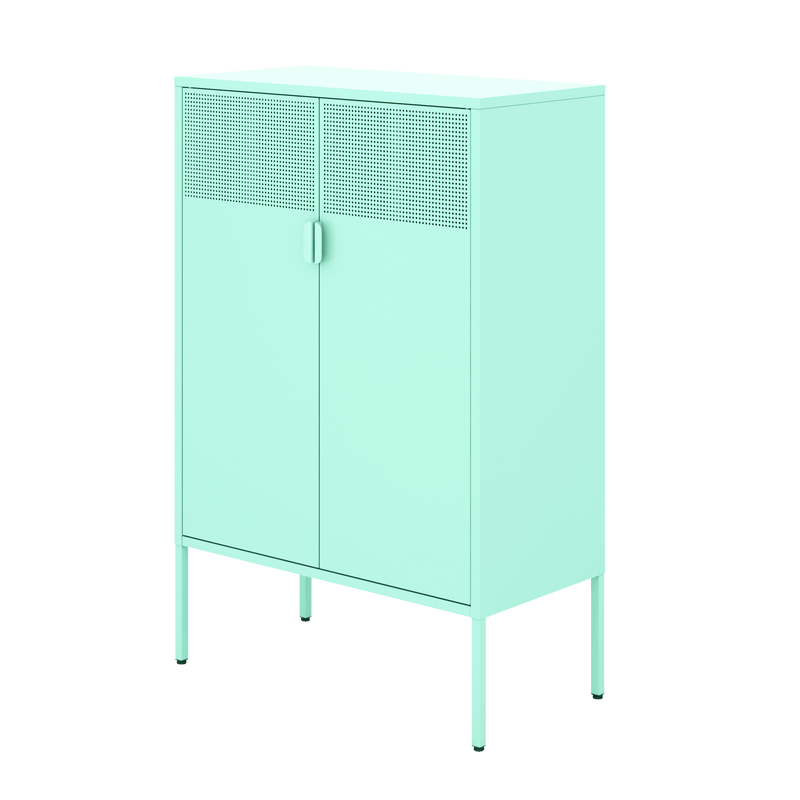 Supfirm Metal Storage Locker Cabinet, Adjustable Shelves Free Standing Sideboard Steel Cabinets for Office,Home - Supfirm