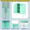 Supfirm Metal Storage Locker Cabinet, Adjustable Shelves Free Standing Sideboard Steel Cabinets for Office,Home - Supfirm