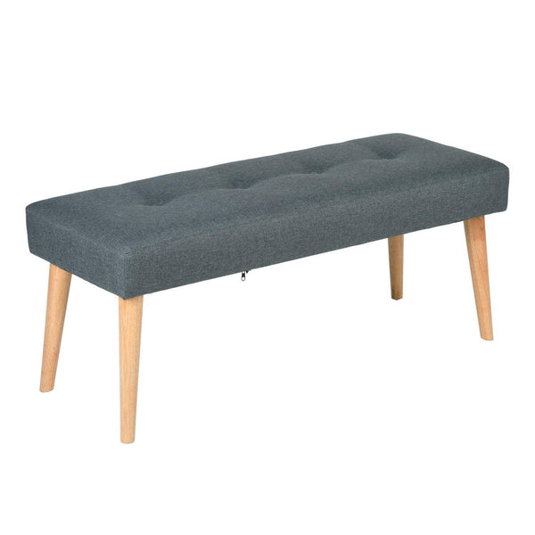 Modern Bench Ottoman, Upholstered Stools End of Bed Bench, GREEN - Supfirm