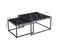 Supfirm Modern Nesting Coffee  Tables Set, Marble Black, 2pc, 31.5''L 31.5''W 17.72''H - Supfirm