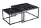 Supfirm Modern Nesting Coffee  Tables Set, Marble Black, 2pc, 31.5''L 31.5''W 17.72''H - Supfirm