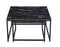 Supfirm Modern Nesting Coffee  Tables Set, Marble Black, 2pc, 31.5''L 31.5''W 17.72''H - Supfirm