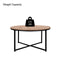 Supfirm Modern Round Metal Coffee Table - Supfirm