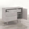 Supfirm Modern Sideboard with 3 Drawers Storage Cabinet Entryway Floor Cabinet Sideboard Dresser with Solid Wood Legs for bedroom and living room , Stone Gray - Supfirm