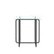 Supfirm Modern Tempered Glass Coffee Table End Table Side Table for Living Room,bedroom, Transparent - Supfirm