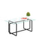 Supfirm Modern Tempered Glass Tea Table Coffee Table, Table for Living Room,Transparent - Supfirm