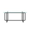 Supfirm Modern Tempered Glass Tea Table Coffee Table, Table for Living Room,Transparent - Supfirm