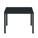 Supfirm Nesting Coffee Table Set of 2, Square Modern Stacking Table with Tempered Glass Finish for Living Room,Black - Supfirm