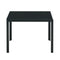 Supfirm Nesting Coffee Table Set of 2, Square Modern Stacking Table with Tempered Glass Finish for Living Room,Black - Supfirm