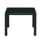 Supfirm Nesting Coffee Table Set of 2, Square Modern Stacking Table with Tempered Glass Finish for Living Room,Black - Supfirm