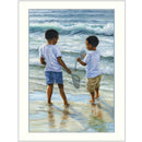 Supfirm "Ocean Discoveries" By Georgia Janisse, Printed Wall Art, Ready To Hang Framed Poster, White Frame - Supfirm