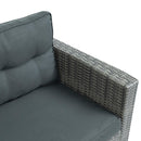 Supfirm Outdoor Furniture Sofa Set with Large Storage Box - Supfirm