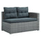 Supfirm Outdoor Furniture Sofa Set with Large Storage Box - Supfirm