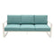 Patio 3 Seater Outdoor Sofa Pool Couch Light Green Sofa Chair With Metal Aluminum Furniture - Supfirm