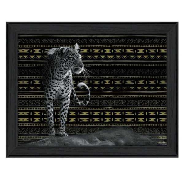 Supfirm "Patterned Leopard" By Dee Dee, Printed Wall Art, Ready To Hang Framed Poster, Black Frame - Supfirm