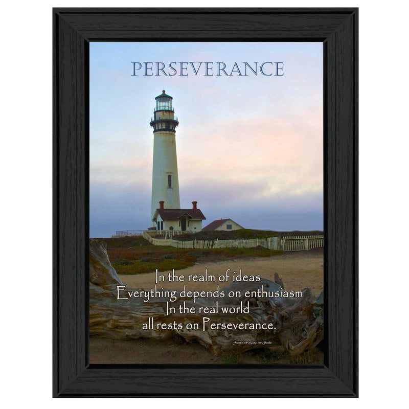 Supfirm "Perseverance" By Trendy Decor4U, Printed Wall Art, Ready To Hang Framed Poster, Black Frame - Supfirm