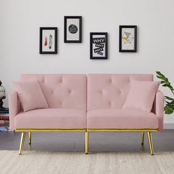 Supfirm PINK VELVET SOFA BED - Supfirm