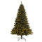 Supfirm Pre-lit Christmas Tree 7.5ft Artificial Hinged Xmas Tree with 400 Pre-strung Led Lights Foldable Stand - Supfirm